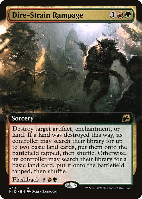 Dire-Strain Rampage Foil (MID) #370