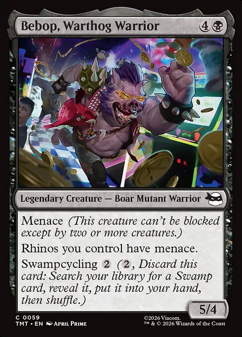 Bebop, Warthog Warrior Foil (TMT) #59