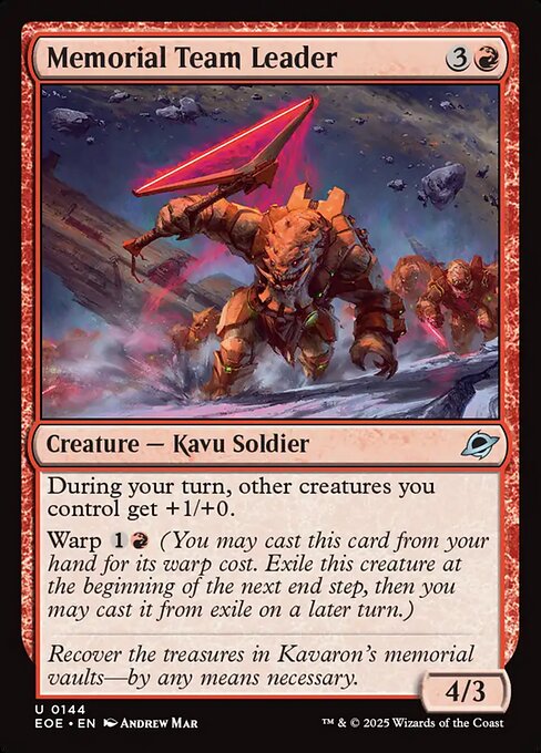 Memorial Team Leader - Edge of Eternities