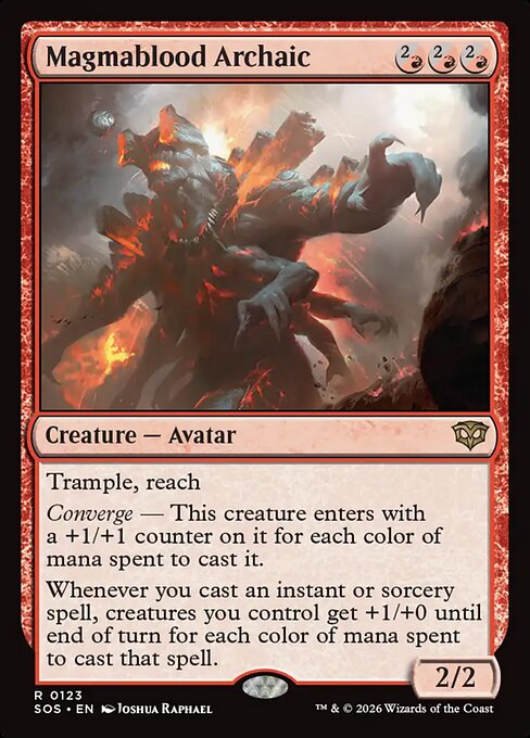Magmablood Archaic (SOS) 123 - Foil - Near Mint