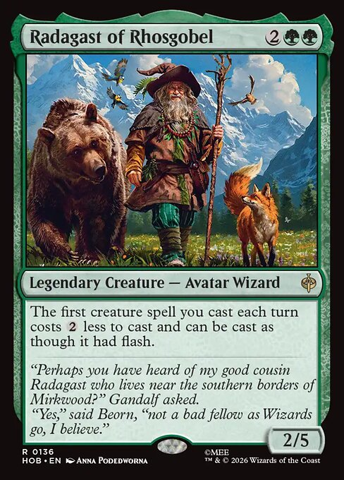 Radagast of Rhosgobel (HOB) 136 - Foil - Near Mint