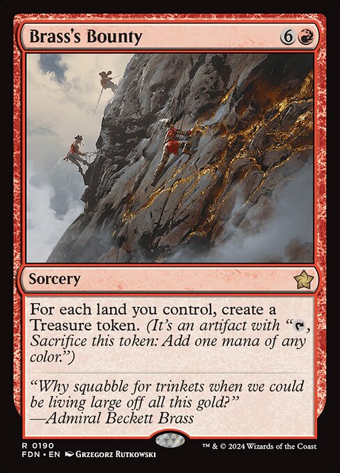 Brass's Bounty (FDN) 190 - Foil - Near Mint