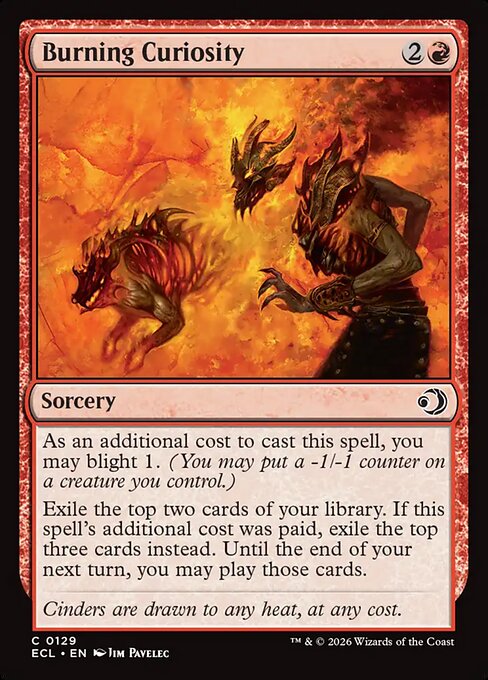 Burning Curiosity Foil (ECL) #129