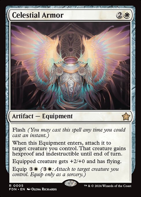 Celestial Armor Foil (FDN) #5