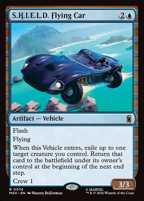 S.H.I.E.L.D. Flying Car (MSH) 74 - Near Mint