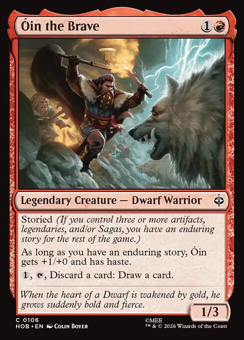Óin the Brave (HOB) 106 - Foil - Near Mint
