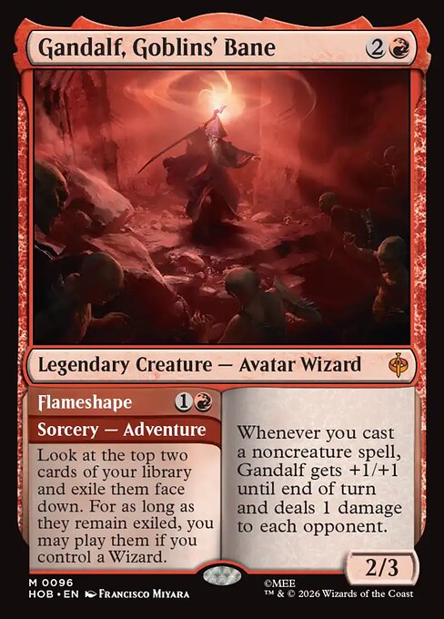 Gandalf, Goblins' Bane // Flameshape (HOB) 96 - Near Mint