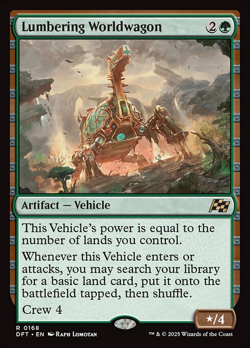 Lumbering Worldwagon Foil (DFT) #168