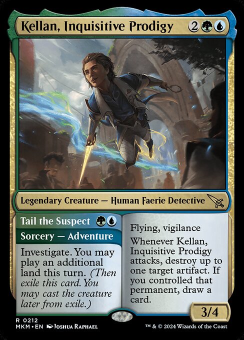 Kellan, Inquisitive Prodigy // Tail the Suspect (MKM) 212 - Near Mint