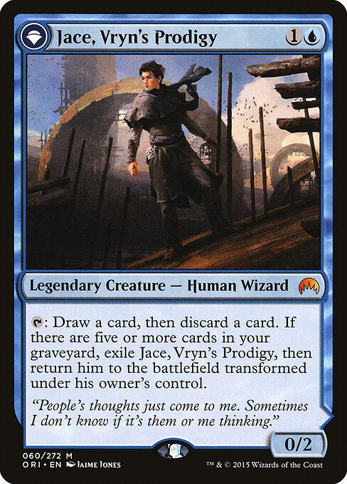 Jace, Vryn's Prodigy // Jace, Telepath Unbound (ORI) 60 - Near Mint