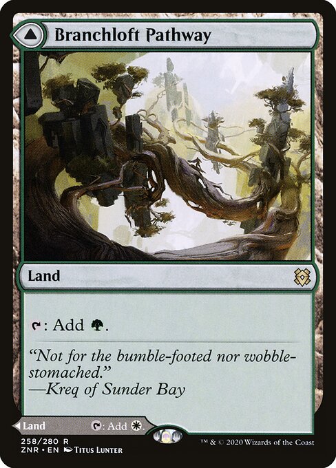 Branchloft Pathway // Boulderloft Pathway Foil (ZNR) #258