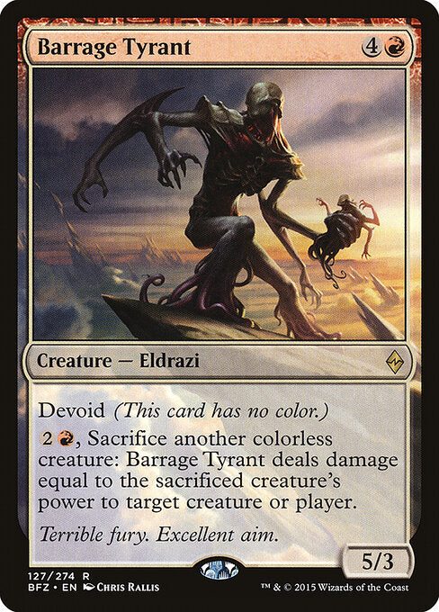 Barrage Tyrant (BFZ) 127 - Near Mint