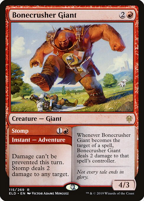 Bonecrusher Giant // Stomp (ELD) 115 - Near Mint