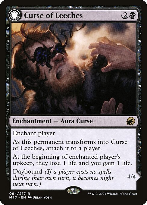 Curse of Leeches // Leeching Lurker Foil (MID) #94