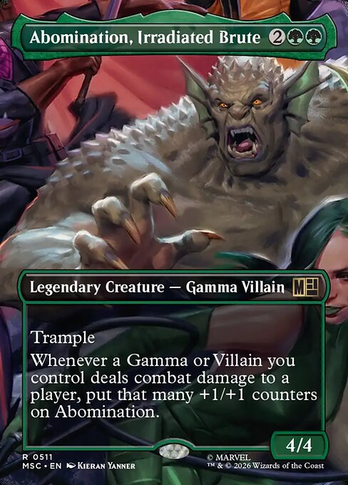 Abomination, Irradiated Brute Foil (MSC) #511