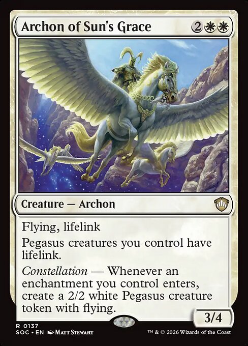 Archon of Sun's Grace (SOC) 137 - Near Mint