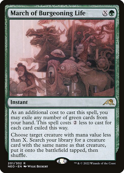 March of Burgeoning Life Foil (NEO) #201