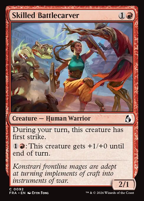 Skilled Battlecarver (FRA) 92 - Foil - Near Mint