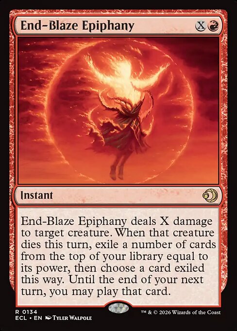 End-Blaze Epiphany (ECL) 134 - Near Mint