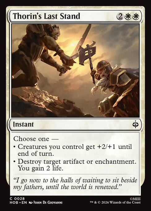 Thorin's Last Stand Foil (HOB) #28