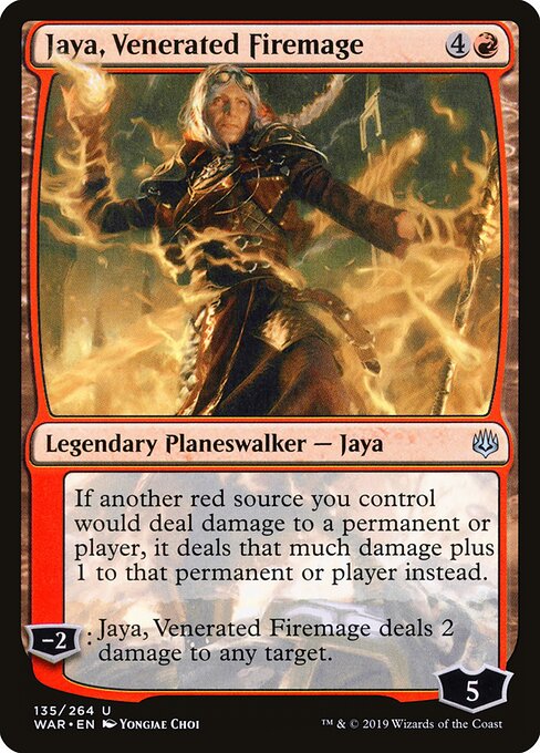 Jaya, Venerated Firemage (WAR) 135 - Near Mint