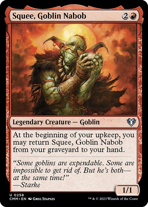Squee, Goblin Nabob Foil (CMM) #258