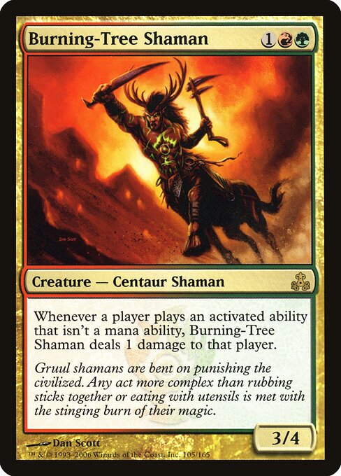 Burning-Tree Shaman (GPT) 105 - Near Mint