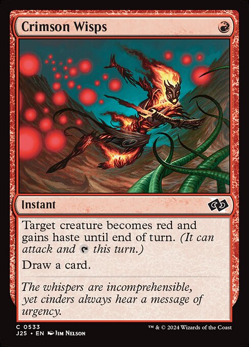Crimson Wisps (J25) 533 - Near Mint