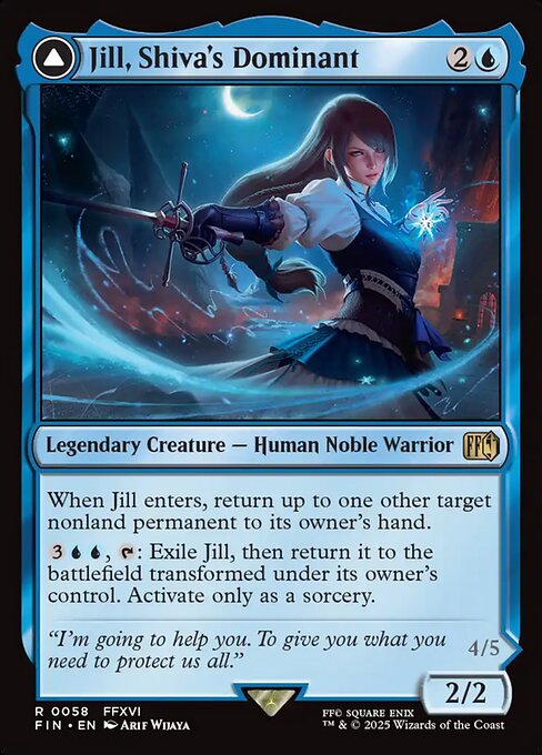Jill, Shiva's Dominant // Shiva, Warden of Ice (FIN) 58 - Near Mint