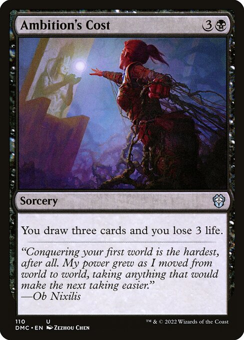 Ambition's Cost (DMC) 110 - Near Mint