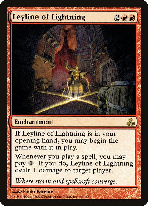 Leyline of Lightning (GPT) 68 - Near Mint