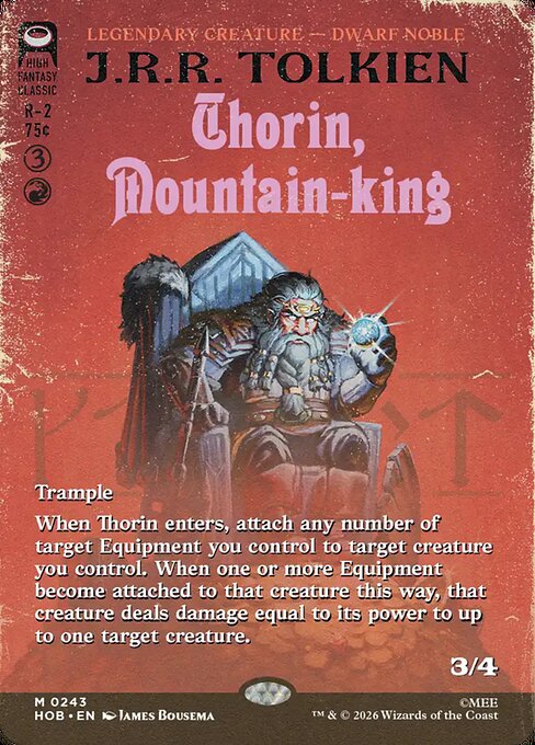 Thorin, Mountain-king (HOB) 243 - Near Mint