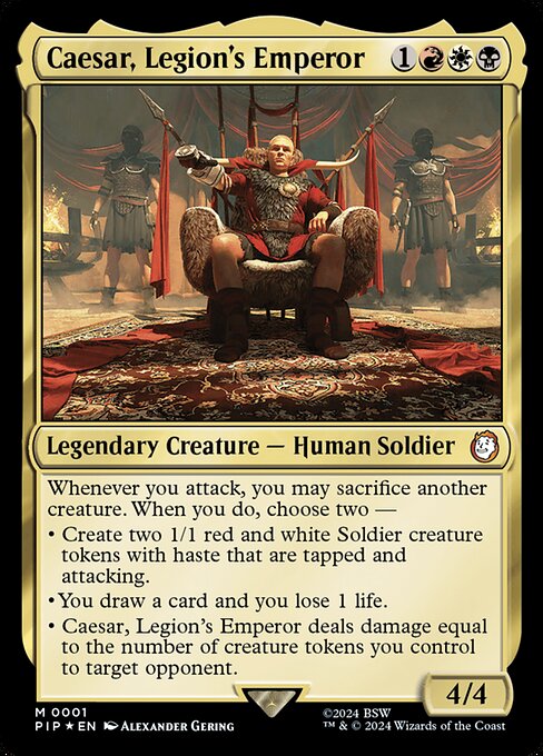 Caesar, Legion's Emperor Foil (PIP) #1