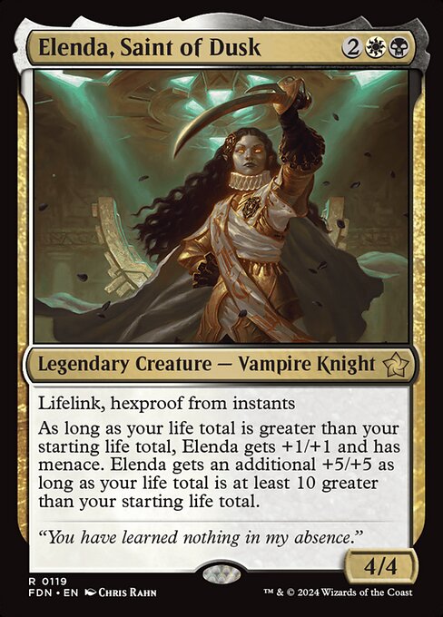 Elenda, Saint of Dusk Foil (FDN) #119