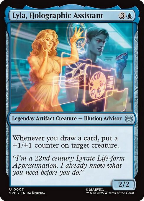 Lyla, Holographic Assistant (SPE) 7 - Foil - Near Mint