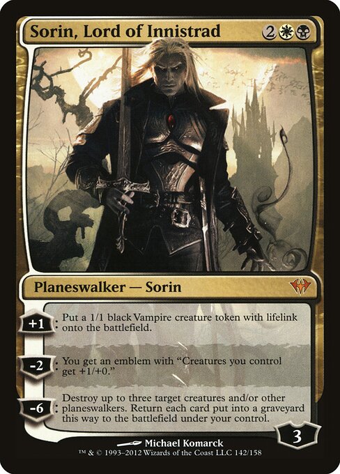 Sorin, Lord of Innistrad (DKA) 142 - Near Mint