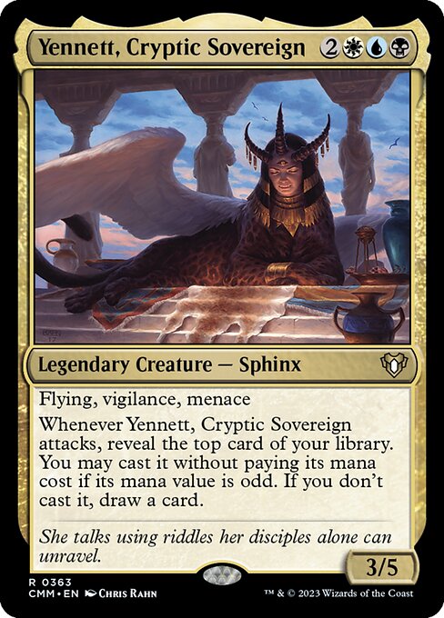 Yennett, Cryptic Sovereign Foil (CMM) #363