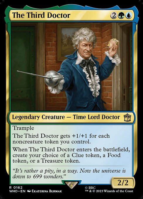 The Third Doctor Foil (WHO) #162