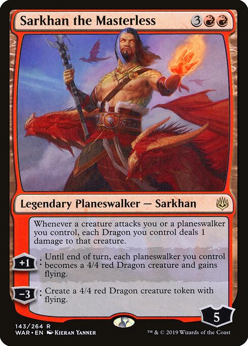 Sarkhan the Masterless (WAR) 143 - Near Mint