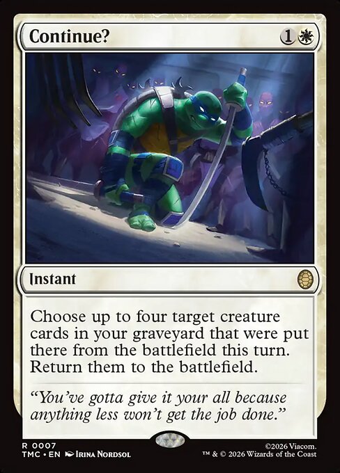 Continue? (TMC) 7 - Near Mint