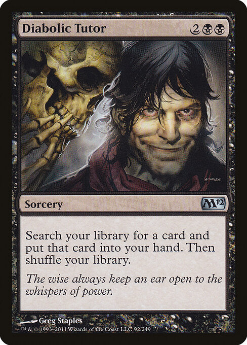 Diabolic Tutor (M12) 92 - Near Mint