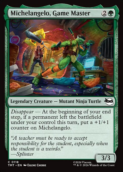 Michelangelo, Game Master Foil (TMT) #118