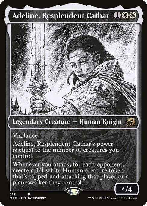 Adeline, Resplendent Cathar (MID) 312 - Foil - Near Mint