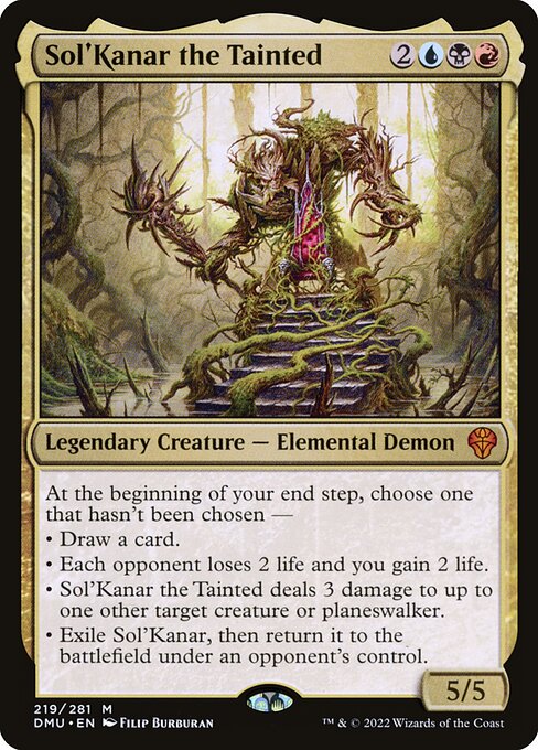 Sol'Kanar the Tainted (DMU) 219 - Near Mint