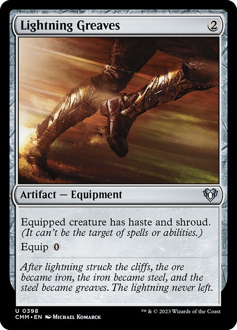 Lightning Greaves (CMM) 398 - Near Mint