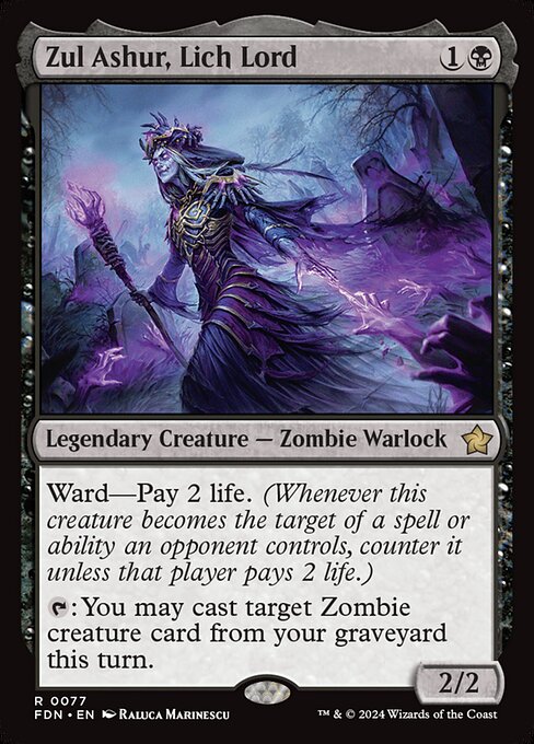 Zul Ashur, Lich Lord (FDN) 77 - Near Mint