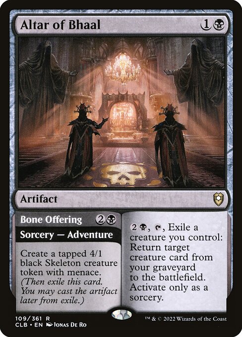 Altar of Bhaal // Bone Offering (CLB) 109 - Near Mint