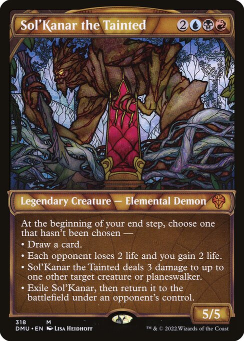 Sol'Kanar the Tainted (DMU) 318 - Near Mint
