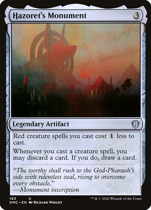 Hazoret's Monument (DMC) 183 - Near Mint