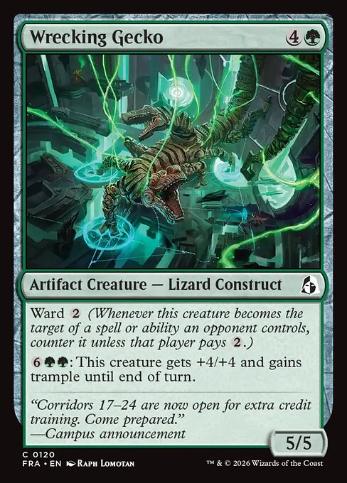 Wrecking Gecko (FRA) 120 - Foil - Near Mint